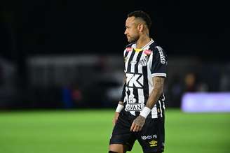 Neymar em amistoso pelo Santos