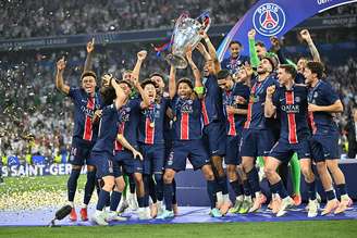 PSG celebra título inédito da Champions com goleada sobre a Inter de Milão