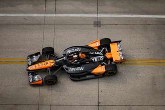 Pato O'Ward em ação no GP de Detroit 2025