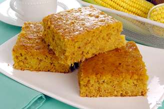 Bolo de milho verde com coco queimado -Foto: Guia da Cozinha