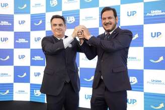 Ciro Nogueira e Antônio Rueda em lançamento da federação entre PP e União Brasil, denominada União Progressista