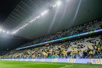 Torcedores nas arquibancadas da Neo Química Arena