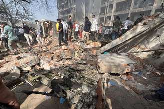 Local de queda de avião em Ahmedabad, na Índia