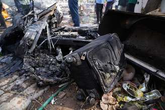 Destroços de avião da Air India em Ahmedabad