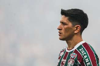 Germán Cano em ação pelo Fluminense
