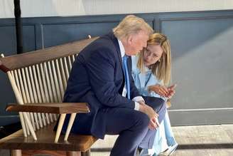 Meloni e Trump têm reunião bilateral em resort de montanha em Kananaskis, no Canadá