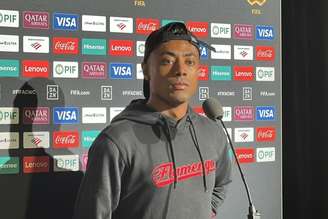 Bruno Henrique após o jogo contra o Espérance