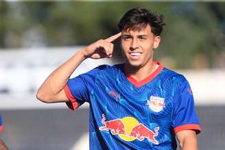 Davi Gomes, jogador do time sub-20 do Red Bull Bragantino. 