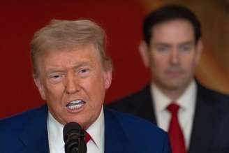 Presidente Trump discursa na Casa Branca após ataque ao Irã