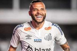 Guilherme em ação pelo Santos