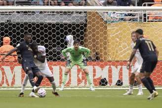 Courtois, do Real Madrid, contra a Juventus