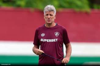Renato Gaúcho durante treino no CT do Fluminense