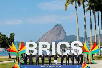 Imagem do primeiro dia de reunião da cúpula do Brics, no Rio de Janeiro, no último domingo, 6