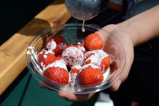 Morango com creme é tradição em Wimbledon