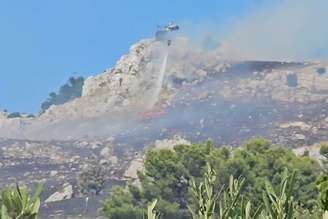 Incêndio em Sambuca di Sicilia neste domingo