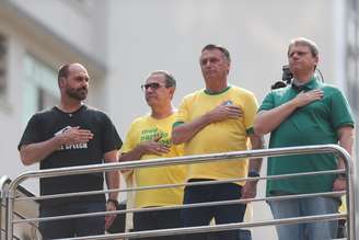 Ato na Avenida Paulista, em setembro de 2024, convocado por Jair Bolsonaro, reuniu Eduardo, Silas Malafaia e Tarcísio de Freitas
