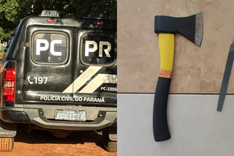 Homem é morto 'aleatoriamente' com golpes de machadinha no rosto no PR