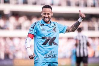 Neymar (Santos) durante jogo contra o Botafogo, no dia 01.06.2025 