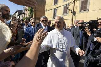 Papa Leão XIV em Castel Gandolfo, na Itália