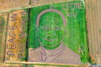 Obra de arte foi feita em homenagem ao Santo Padre