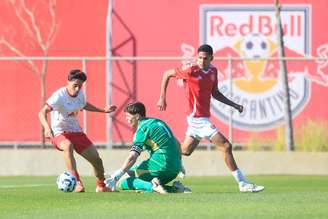 Davi Gomes, jogador do time sub-20 do Red Bull Bragantino. 
