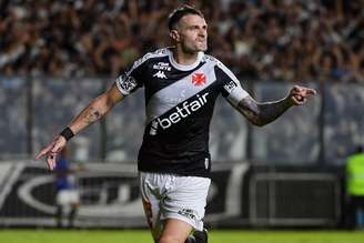 Pablo Vegetti (Vasco da Gama) celebrando seu gol contra o Melgar, no dia 27.05.2025
