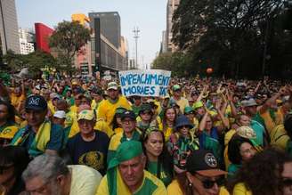 Bolsonaristas pedem impeachment do ministro Alexandre Moraes em ato organizado pelo ex-presidente Jair Bolsonaro (PL), em setembro do ano passado na Avenida Paulista.