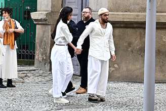 Francisco Gil e Alane Dias