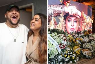 Gominho e Preta Gil posam juntos | Preta Gil recebe coroa de flores em velório no RJ