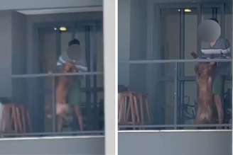 Homem foi filmado batendo em cachorro na sacada de apartamento em Londrina