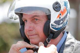 Jair Bolsonaro em motociata em 2022