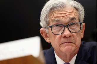 FILE PHOTO: U.S. Federal Reserve Chair Jerome Powell testifies before a House Financial Services Committee hearing on "The Semiannual Monetary Policy Report to the Congress," on Capitol Hill in Washington, D.C., U.S., June 24, 2025. REUTERS/Kevin Lamarque/File Photo