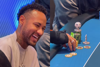 Neymar se classifica em torneio de pôquer com prêmio de R$ 1,5 milhão
