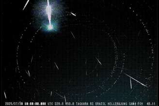 Chuva de meteoros é registrada do Brasil.