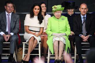 Meghan Markle e rainha Elizabeth durante evento em 2018