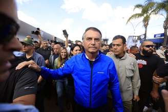 O ex-presidente Jair Bolsonaro esteve em evento de motociclistas em Brasília nesta semana