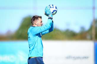 Gabriel Grando treinando pelo Grêmio (Foto: Lucas Uebel/Grêmio)