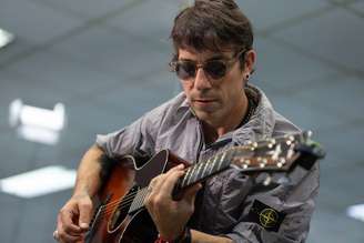 O cantor e compositor Di Ferrero durante entrevista na redação do 'Estadão'