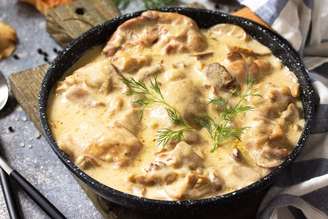 Filé de frango ao molho de mostarda