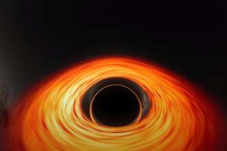 Simulação de um 'mergulho' em um buraco negro