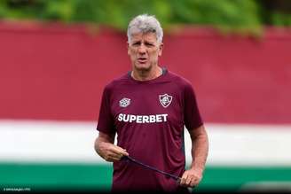 Renato Gaúcho durante treino no CT do Fluminense