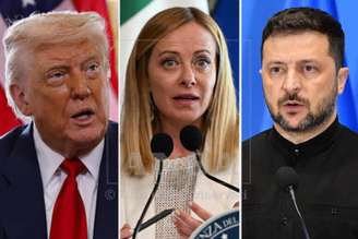 Meloni entre Trump e Zelensky