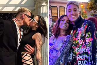 Lukas Oliveira beija sua namorada | Anitta e Lukas posam para foto