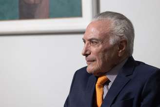 O ex-presidente Michel Temer foi citado por Eduardo Bolsonaro em conversa com o ex-presidente