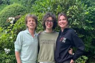Mick Jagger, Lucas Jagger e Luciana Gimenez