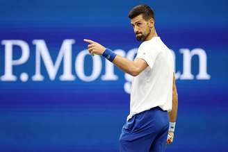 Novak Djokovic em preparação para o US Open