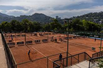 Quadras de saibro da Rio Tennis 