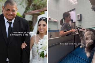 Vampeta e Giovanna | Giovanna trabalhando em pet shop