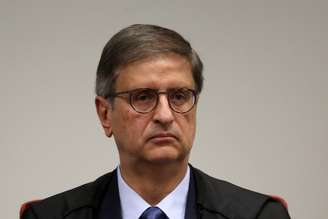 O procurador-geral da República, Paulo Gonet, durante a primeira sessão de julgamento da ação penal contra o ex-presidente Jair Bolsonaro (PL) e outros sete réus pela tentativa de golpe de Estado que culminou nos atos golpistas em 8 de janeiro de 2023, no Supremo Tribunal Federal (STF), em Brasília, nesta terça- feira, 2