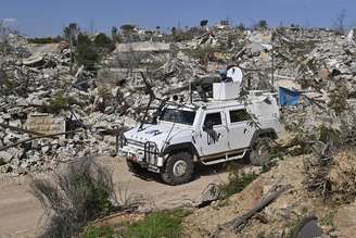Veículo da Unifil no sul do Líbano